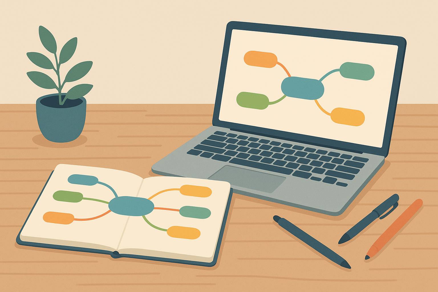 Guía paso a paso para aprender a hacer mapas mentales desde cero