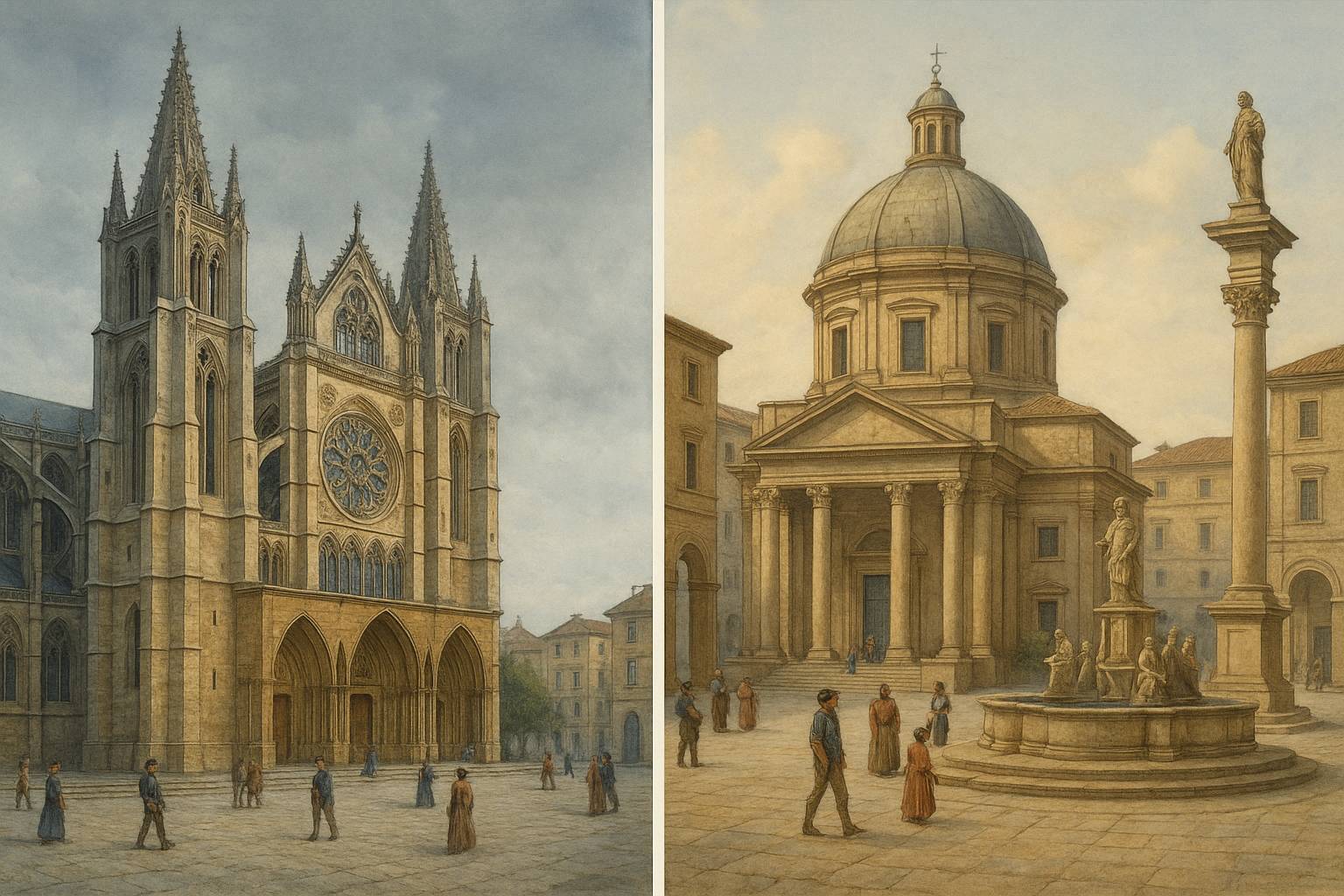 Qué diferencias hubo entre la Edad Media y el Renacimiento